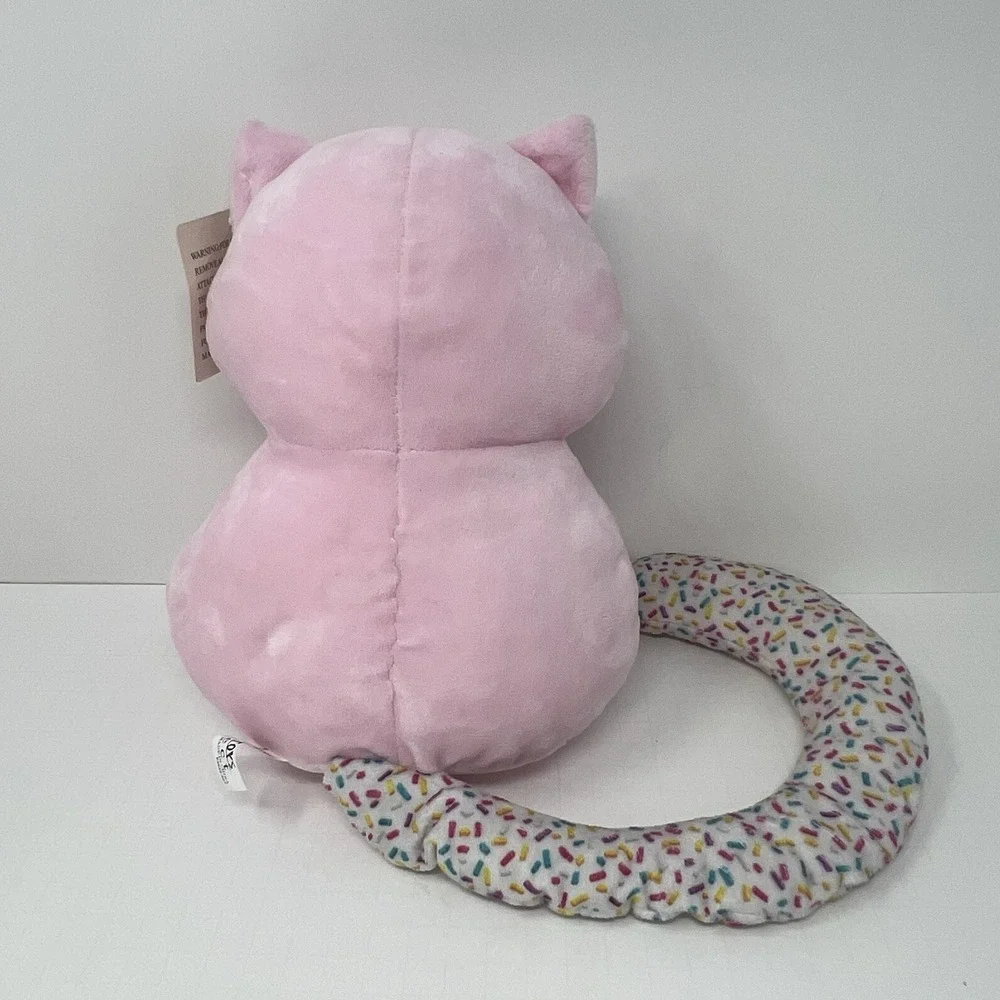 Ideal Toys‎ Pink Kitty Cat Plush Stuffed Animal Long Tail Soft Toy 9 Inch Cute